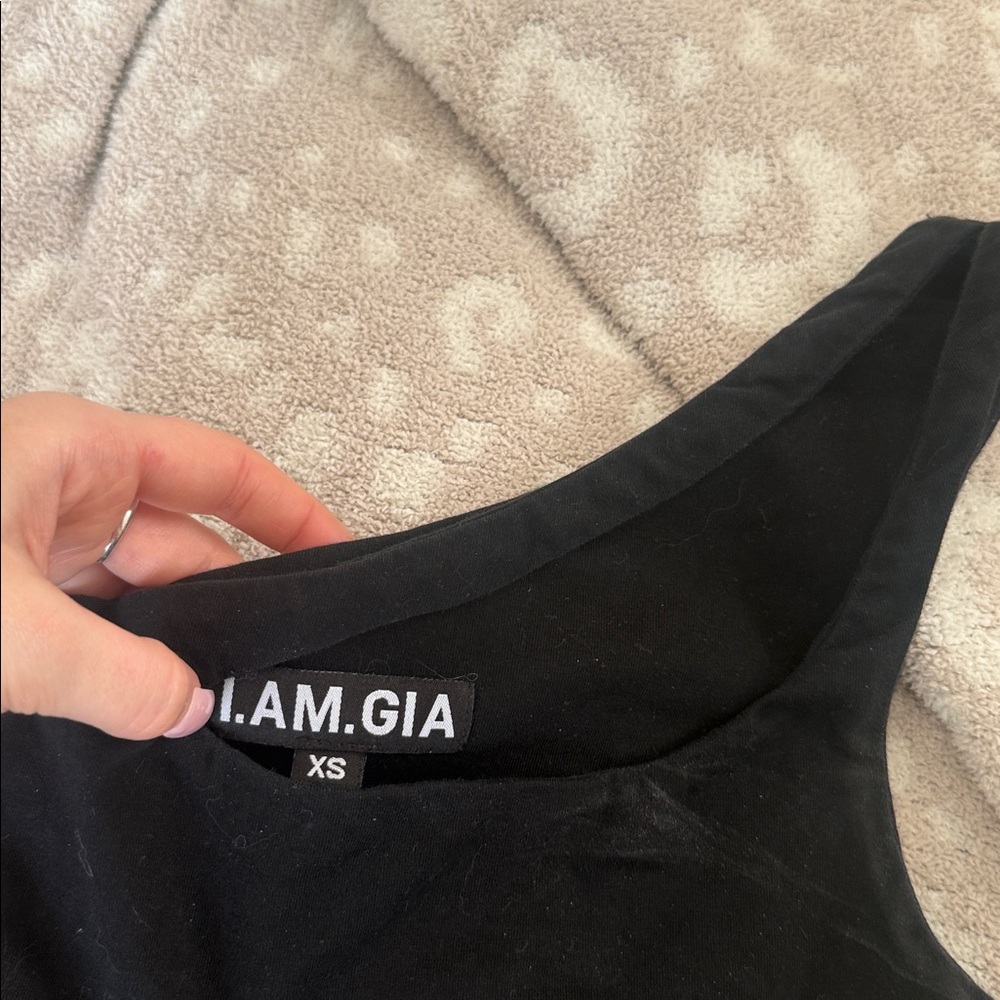 I.AM.GIA Black One-Shoulder Bodysuit - Picture 2 of 2